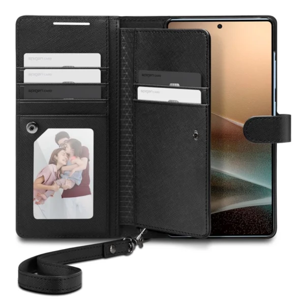 Spigen Wallet "S" Case for Samsung Galaxy S25 Ultra - Blackeng