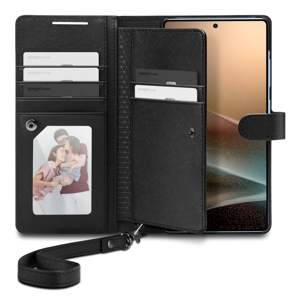 Spigen Wallet "S" Case for Samsung Galaxy S25 Ultra - Blackeng