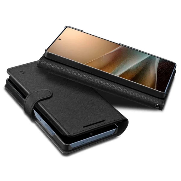 Spigen Wallet "S" Case for Samsung Galaxy S25 Ultra - Blackeng