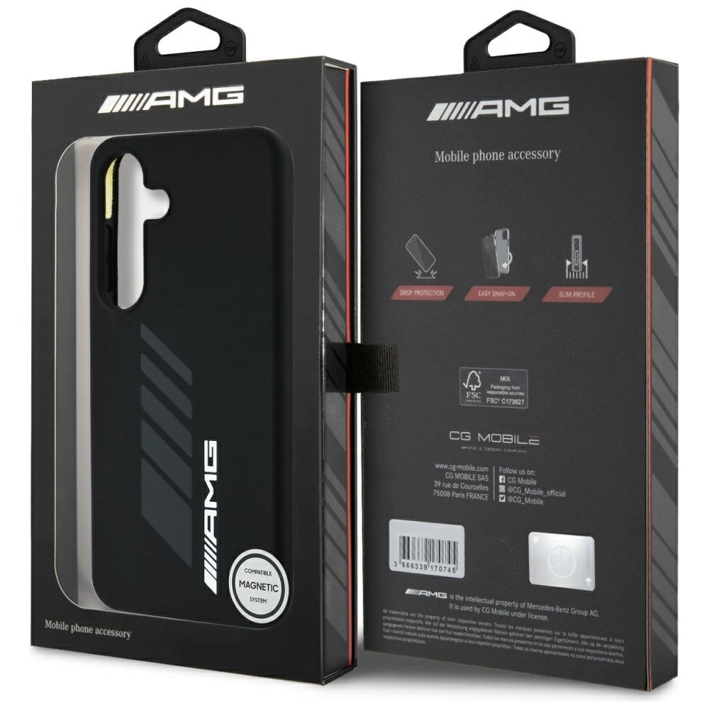AMG Oversize Rhombs MagSafe Case for Samsung Galaxy S25 - Blackeng