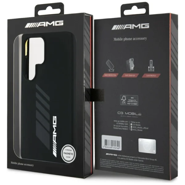 AMG Oversize Rhombs MagSafe Case for Samsung Galaxy S25 Ultra - Blackeng