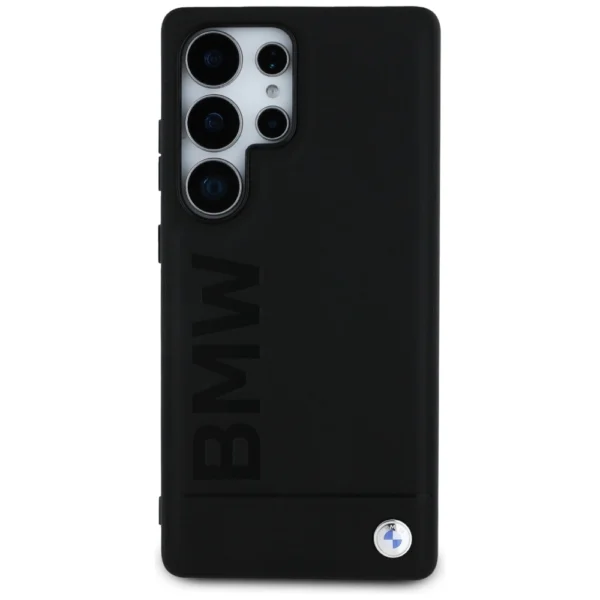 BMW Leather Big Wordmark Case for Samsung Galaxy S25 Ultra - Blackeng