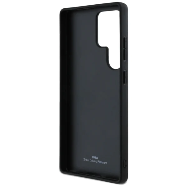 BMW Leather Big Wordmark Case for Samsung Galaxy S25 Ultra - Blackeng