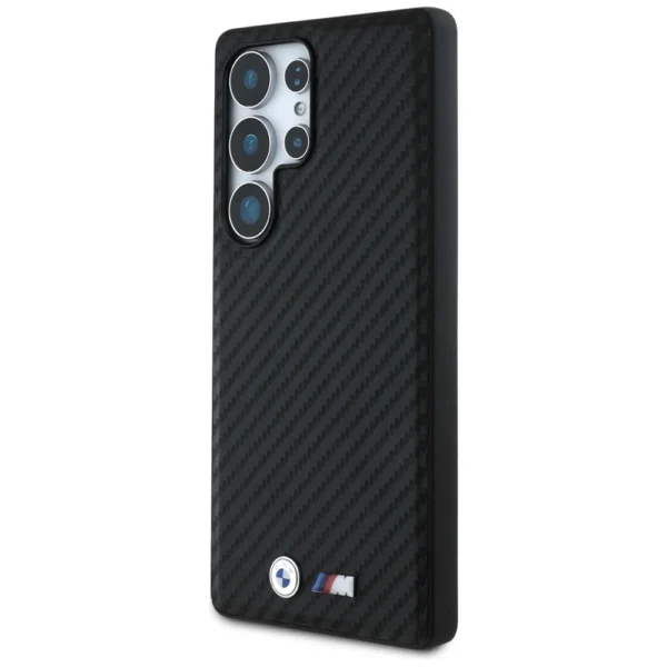 BMW Leather Carbon MagSafe Case for Samsung Galaxy S25 Ultra - Blackeng