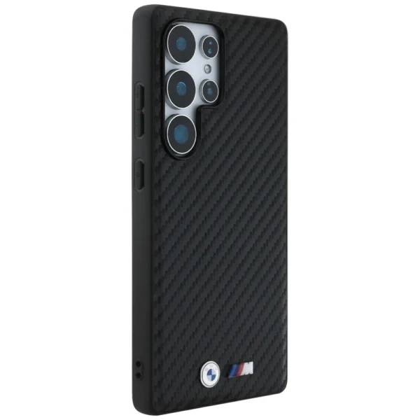 BMW Leather Carbon MagSafe Case for Samsung Galaxy S25 Ultra - Blackeng