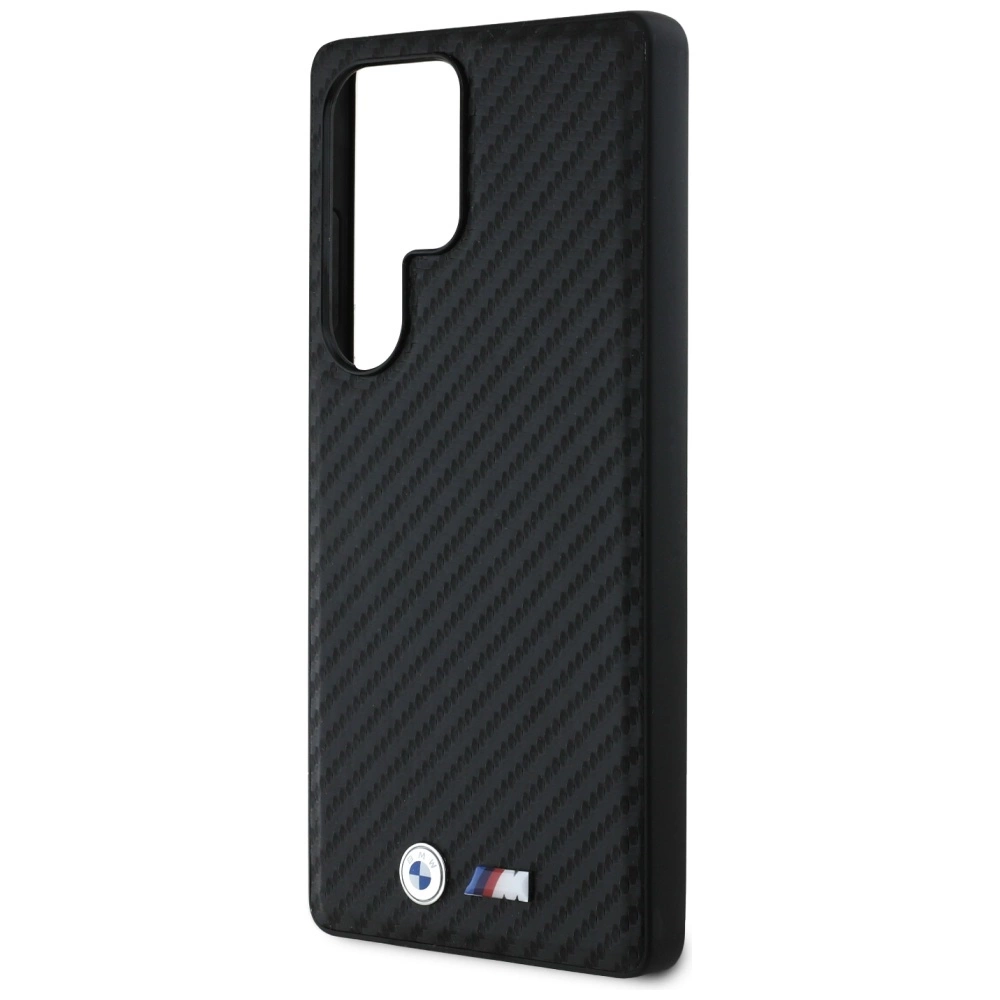 BMW Leather Carbon MagSafe Case for Samsung Galaxy S25 Ultra - Blackeng