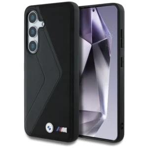 BMW Leather Oversized Stripes MagSafe case for Samsung Galaxy S25 - blackeng