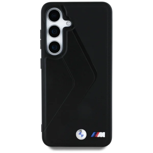 BMW Leather Oversized Stripes MagSafe case for Samsung Galaxy S25 - blackeng