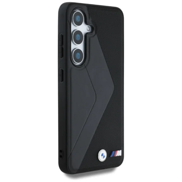 BMW Leather Oversized Stripes MagSafe case for Samsung Galaxy S25 - blackeng