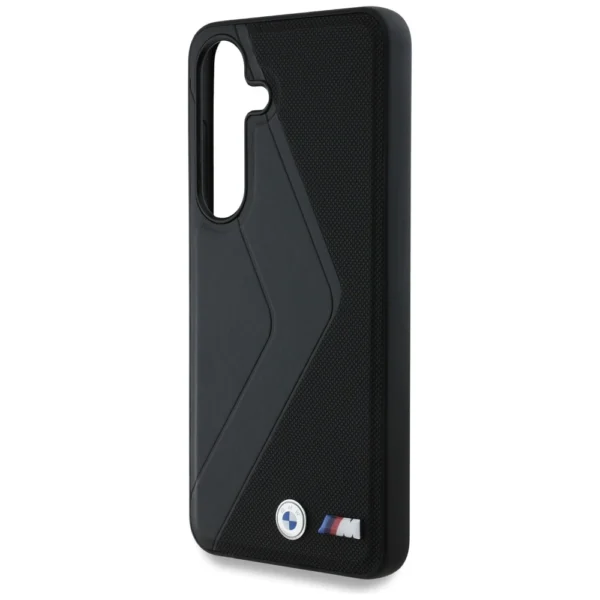 BMW Leather Oversized Stripes MagSafe case for Samsung Galaxy S25 - blackeng