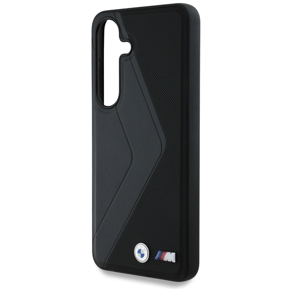 BMW Leather Oversized Stripes MagSafe case for Samsung Galaxy S25 - blackeng