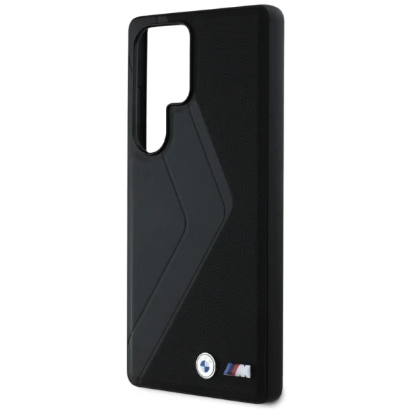 BMW Leather Oversized Stripes MagSafe case for Samsung Galaxy S25 Ultra - blackeng