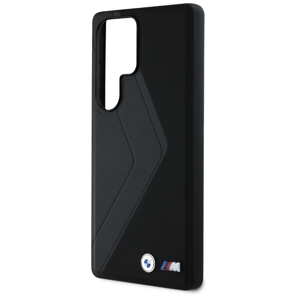 BMW Leather Oversized Stripes MagSafe case for Samsung Galaxy S25 Ultra - blackeng