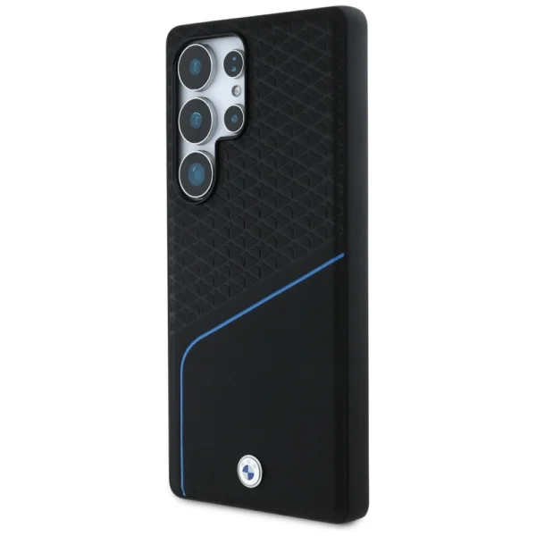BMW Leather Textured and Smooth MagSafe case for Samsung Galaxy S25 Ultra - blackeng