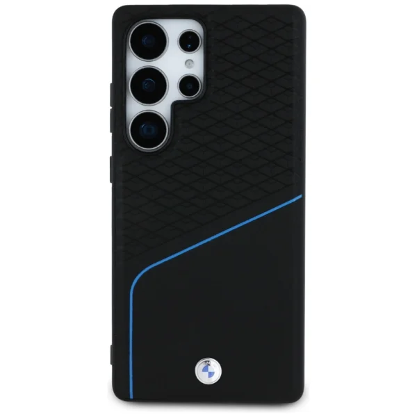 BMW Leather Textured and Smooth MagSafe case for Samsung Galaxy S25 Ultra - blackeng