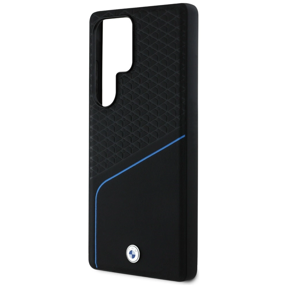BMW Leather Textured and Smooth MagSafe case for Samsung Galaxy S25 Ultra - blackeng