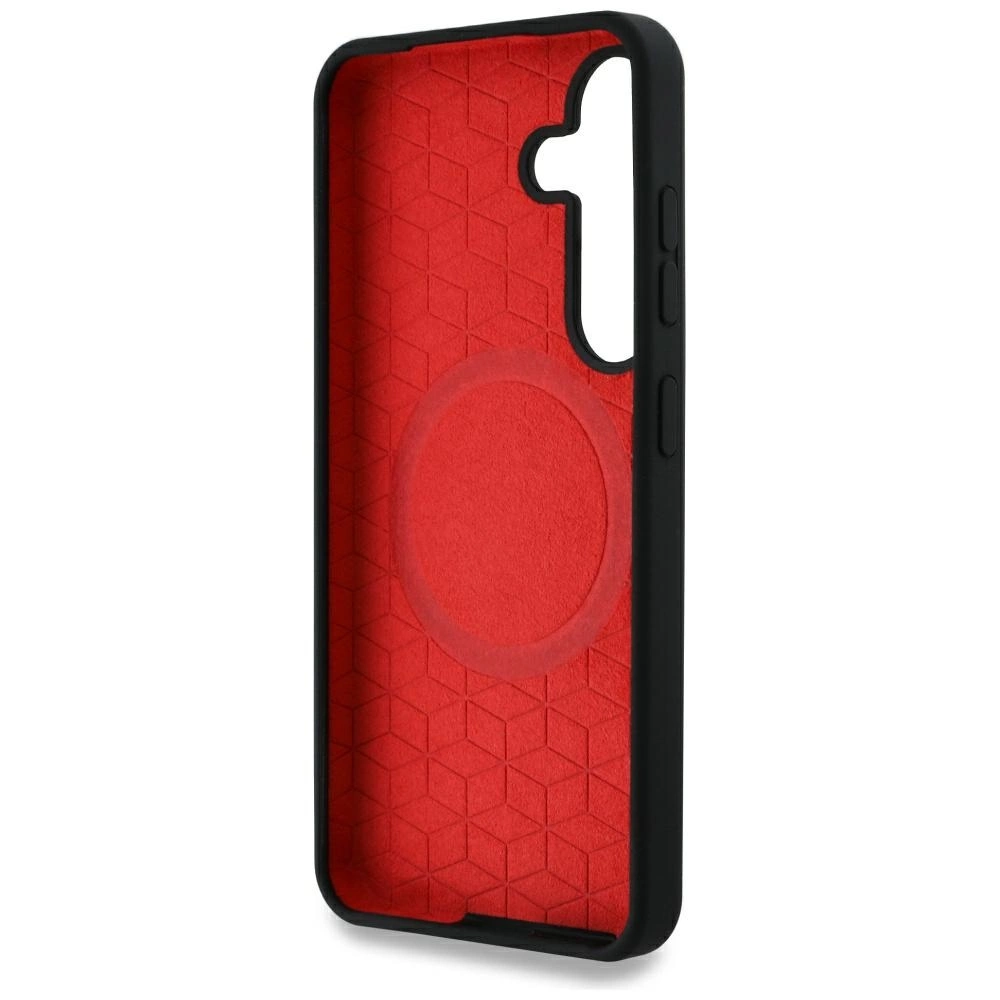 BMW Silicone Middle Tricolor Stripes MagSafe Case for Samsung Galaxy S25 - Blackeng