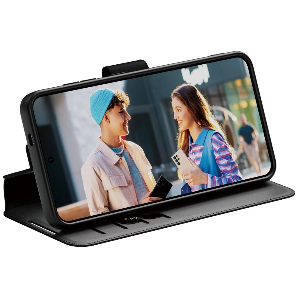 CARE by PanzerGlass Feature Wallet Kickstand Case for Samsung Galaxy S25 - Blackeng