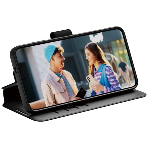 CARE by PanzerGlass Feature Wallet Kickstand Case for Samsung Galaxy S25+ - Blackeng