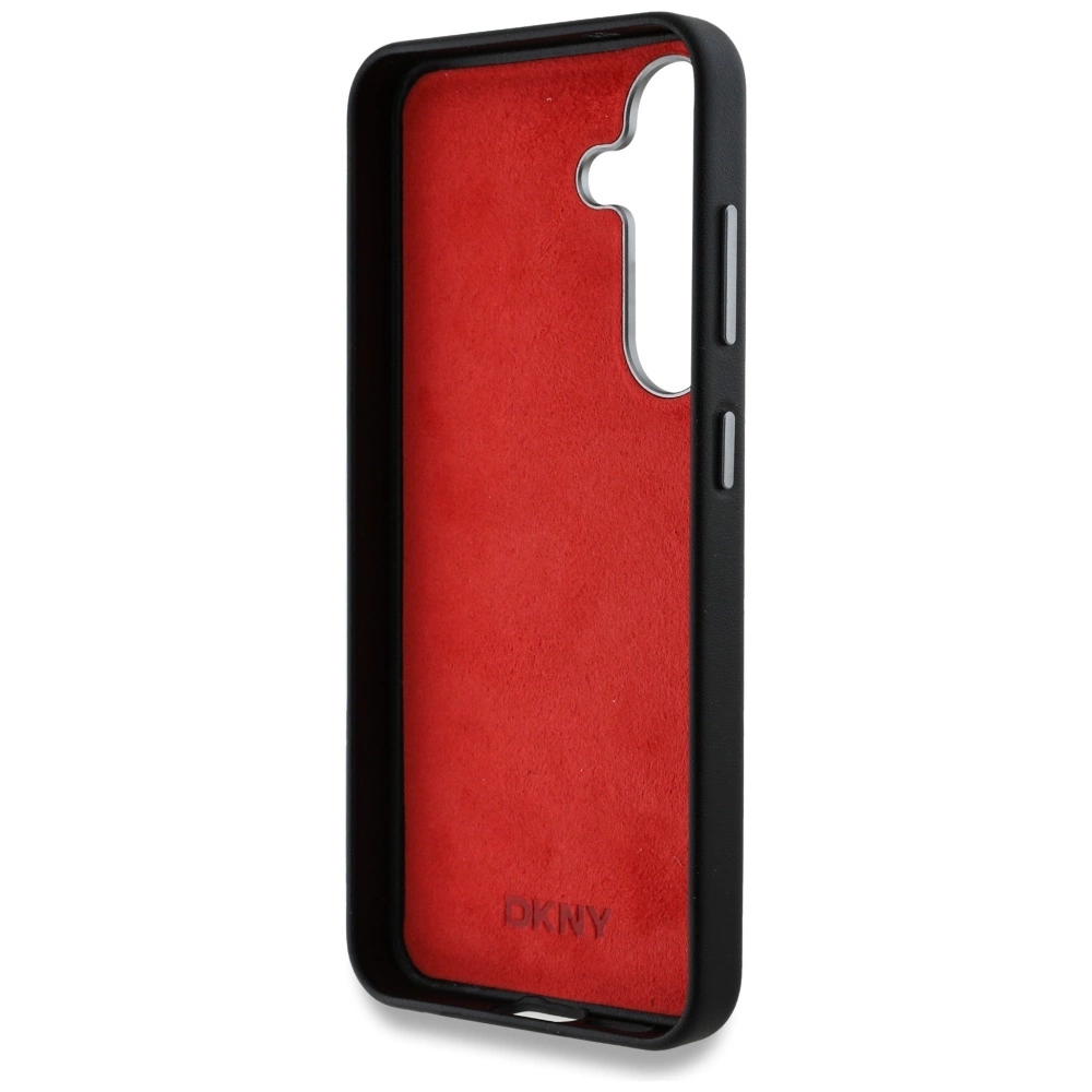 DKNY Leather Heart of NY Case for Samsung Galaxy S25 - Blackeng