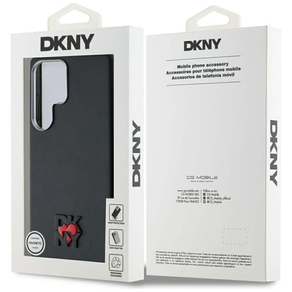 DKNY Leather Heart of NY Case for Samsung Galaxy S25 Ultra - Blackeng