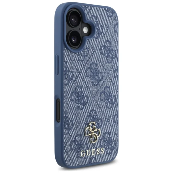 Guess HC PU 4G Small 4G and Classic Case for iPhone 16 MagSafe - Blueeng