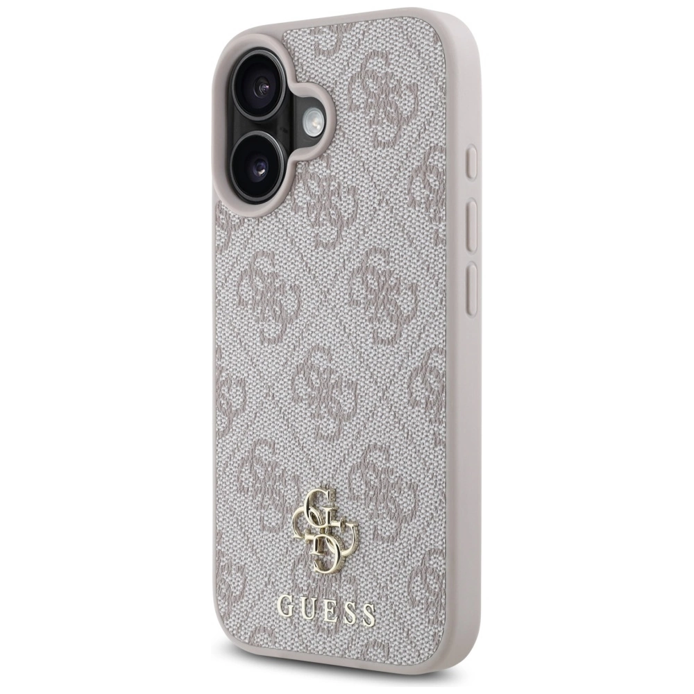 Guess HC PU 4G Small 4G and Classic iPhone 16 MagSafe Case - Pinkeng