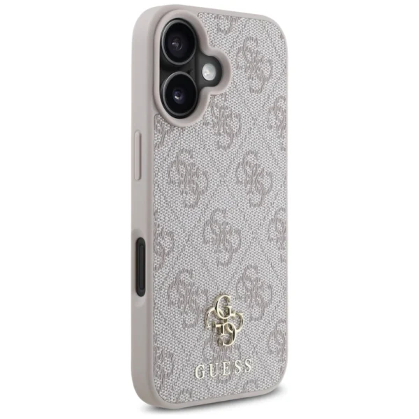 Guess HC PU 4G Small 4G and Classic iPhone 16 MagSafe Case - Pinkeng