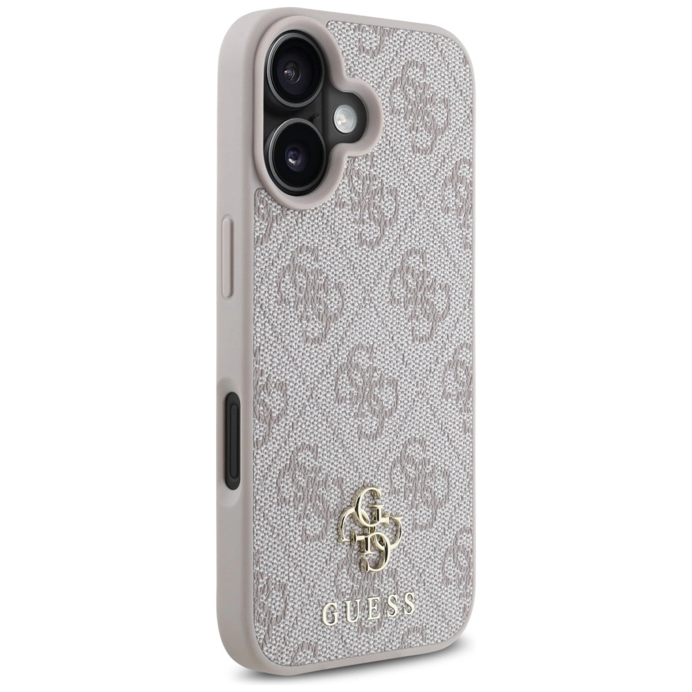 Guess HC PU 4G Small 4G and Classic iPhone 16 MagSafe Case - Pinkeng