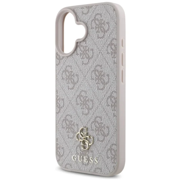 Guess HC PU 4G Small 4G and Classic iPhone 16 MagSafe Case - Pinkeng