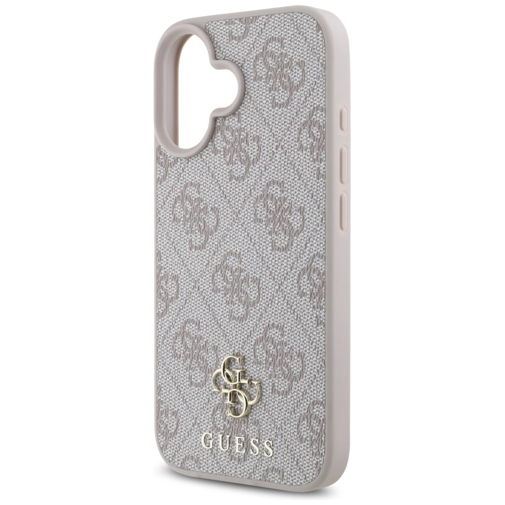 Guess HC PU 4G Small 4G and Classic iPhone 16 MagSafe Case - Pinkeng
