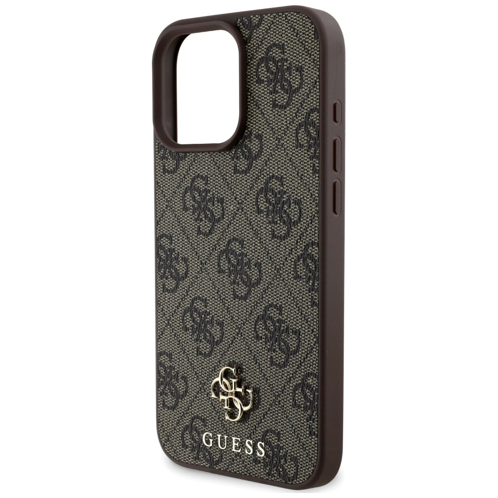 Guess HC PU 4G Small 4G and Classic Case for iPhone 16 Pro MagSafe - Browneng