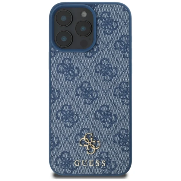 Guess HC PU 4G Small 4G and Classic Case for iPhone 16 Pro MagSafe - Blueeng