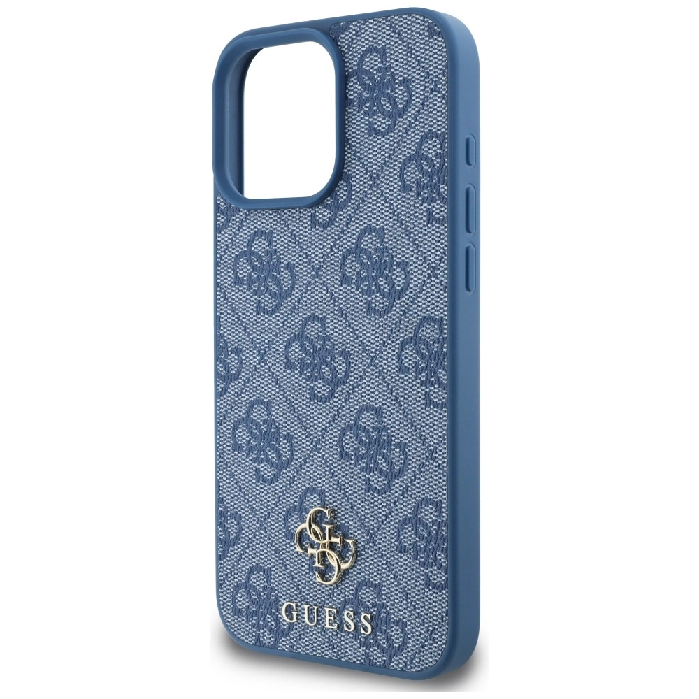 Guess HC PU 4G Small 4G and Classic Case for iPhone 16 Pro MagSafe - Blueeng