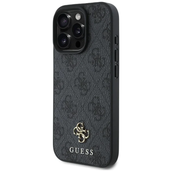 Guess HC PU 4G Small 4G and Classic Case for iPhone 16 Pro Max MagSafe - Blackeng