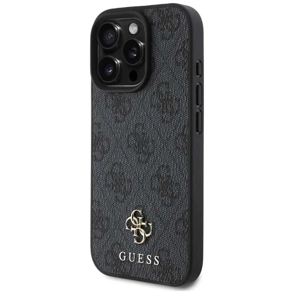 Guess HC PU 4G Small 4G and Classic Case for iPhone 16 Pro Max MagSafe - Blackeng