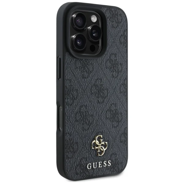 Guess HC PU 4G Small 4G and Classic Case for iPhone 16 Pro Max MagSafe - Blackeng