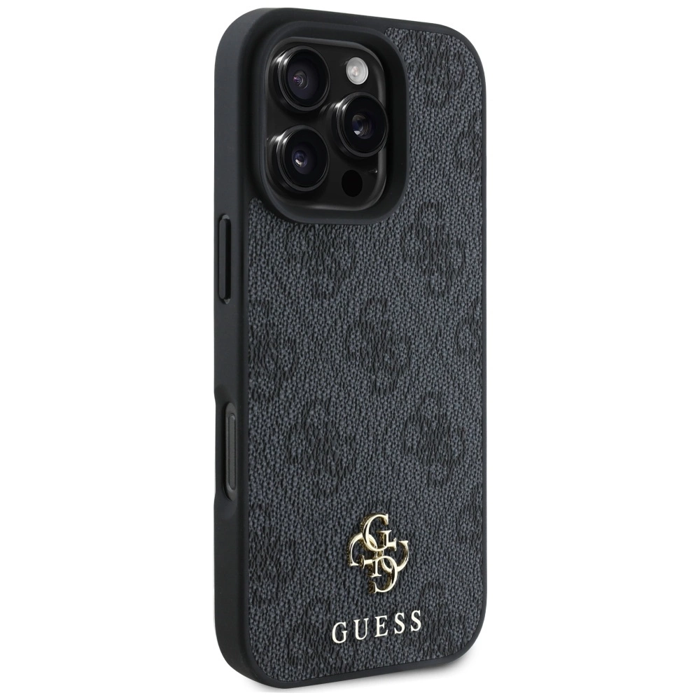 Guess HC PU 4G Small 4G and Classic Case for iPhone 16 Pro Max MagSafe - Blackeng
