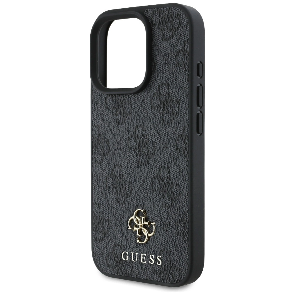 Guess HC PU 4G Small 4G and Classic Case for iPhone 16 Pro Max MagSafe - Blackeng