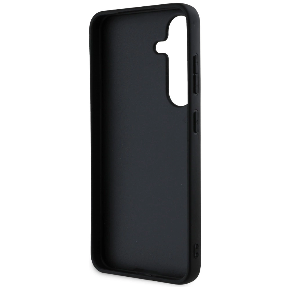 Guess Hot Stamp 4G Pattern Triangle Metal Logo Case for Samsung Galaxy S25 - Pinkeng
