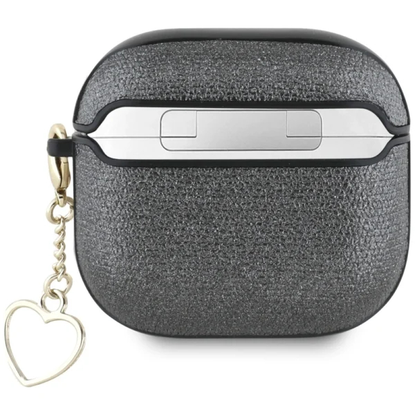 Guess Metallic Script Charm Case for AirPods 4 - Blackeng