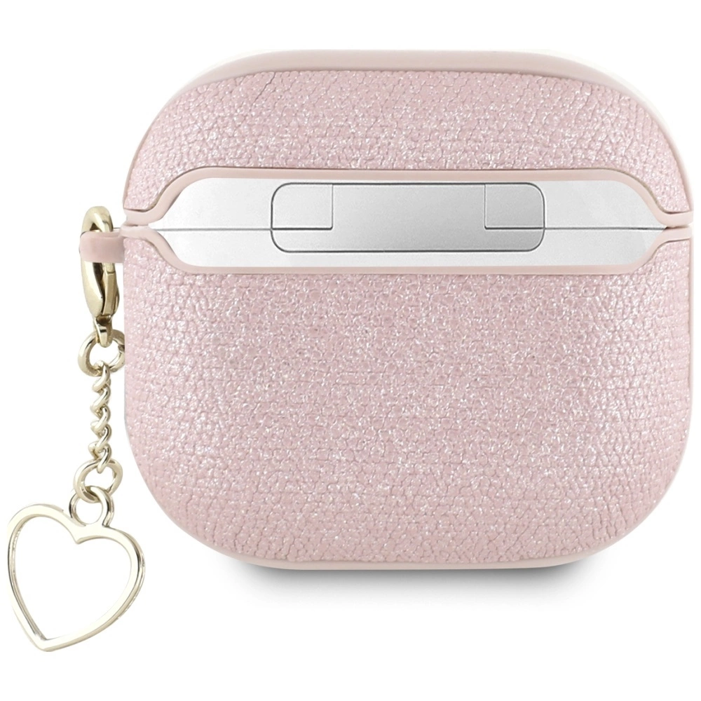 Guess Metallic Script Charm Case for AirPods 4 - Pinkeng