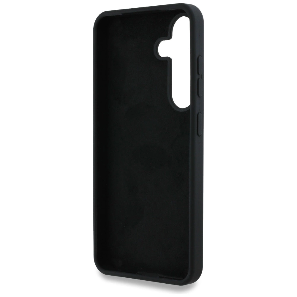 Guess Silicone Big 4G Logo Bottom Script case for Samsung Galaxy S25 - blackeng