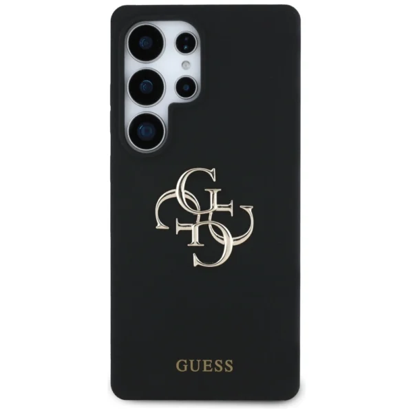Guess Silicone Big 4G Logo Bottom Script case for Samsung Galaxy S25 Ultra - blackeng