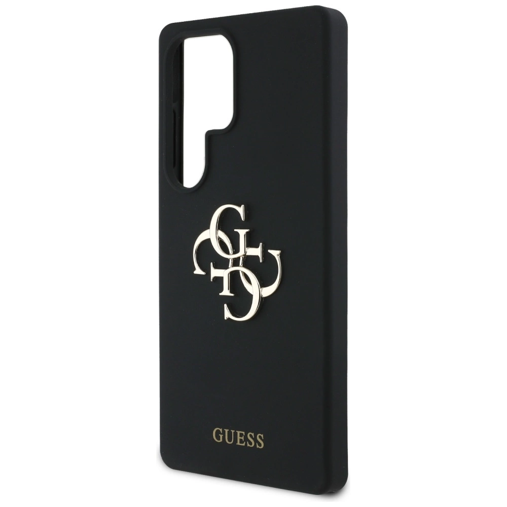 Guess Silicone Big 4G Logo Bottom Script case for Samsung Galaxy S25 Ultra - blackeng