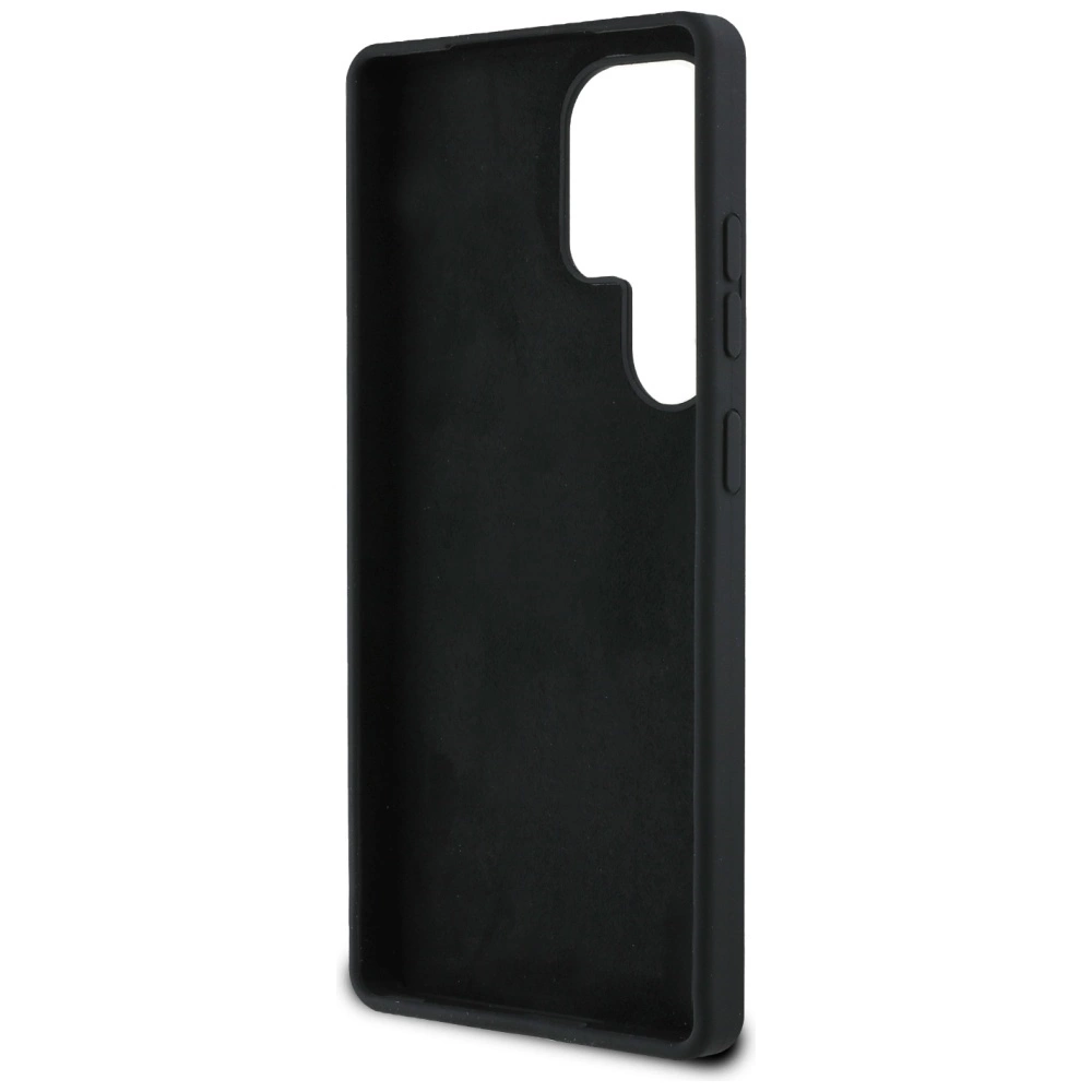 Guess Silicone Big 4G Logo Bottom Script case for Samsung Galaxy S25 Ultra - blackeng