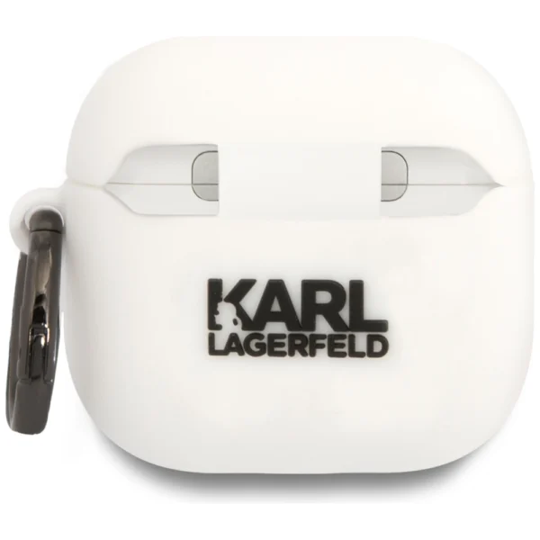 Karl Lagerfeld 3D Silicone NFT Case for AirPods 4 - Whiteeng
