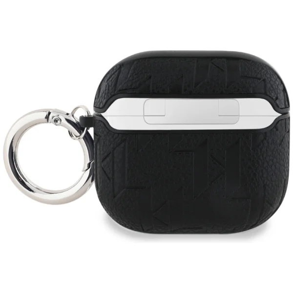 Karl Lagerfeld Monogram Choupette Head Case for AirPods 4 - Blackeng