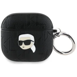 Karl Lagerfeld Monogram Karl Head Case for AirPods 4 - Blackeng