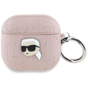 Karl Lagerfeld Monogram Karl Head Case for AirPods 4 - Pinkeng